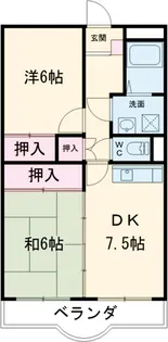 サンシャインミナミⅠ【3A号室】の間取り
