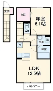 フローラルコート不動ヶ岡【2階】の間取り