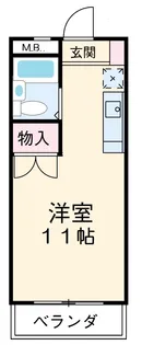 コーポわかば【3階】の間取り
