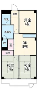愛清ハイツ【3階】の間取り