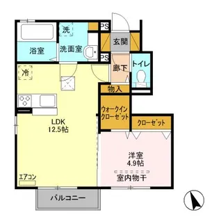del sol 結城【1階】の間取り