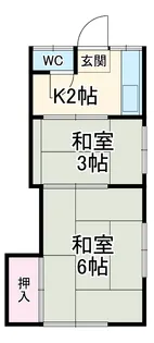 中嶋荘【A号室】の間取り