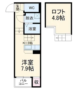 EL SOL IWATSUKA【101号室】の間取り