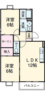 サン・アゼーラ【B202号室】の間取り