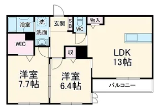エンクレハ【2階】の間取り