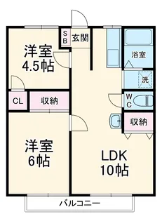 ロイヤルタカダヤB【1階】の間取り