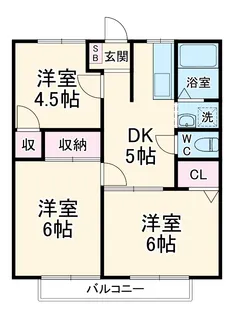 ロイヤルタカダヤB【2階】の間取り