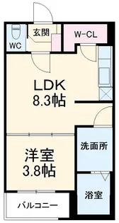 フォーラムエス【2階】の間取り