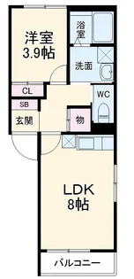 FlorestaHonjin(フロレスタ ホンジン)【302号室】の間取り