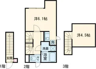 BRILLIANT HK4【2階】の間取り