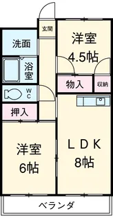 メゾンサンヒル【203号室】の間取り