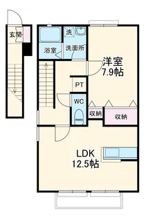 サンガーデンひかりⅢ【2階】の間取り