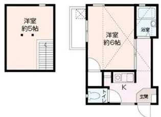 コーポ浜口【2階】の間取り