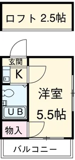 さくらハイツ六番町【106号室】の間取り
