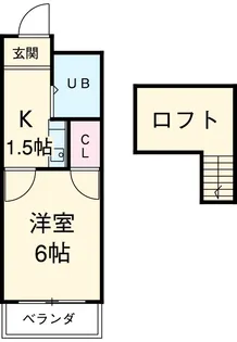 ルミエール高畑【204号室】の間取り
