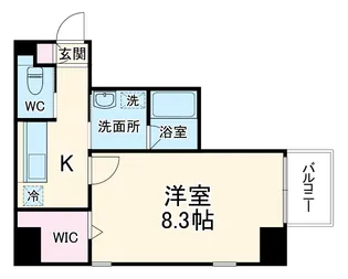 コンフォルト若宮【401号室】の間取り