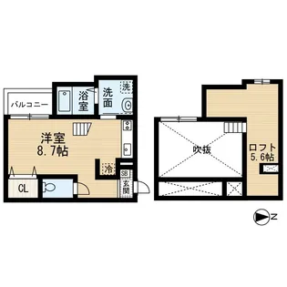 アーティ山王【1階】の間取り