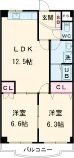 グランシャリオ【1階】の間取り