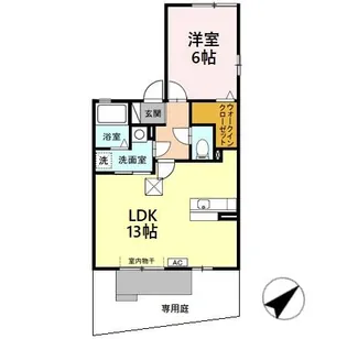 メゾンヴェール 壽【1階】の間取り