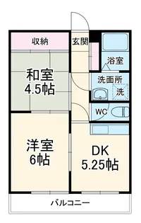 エムズハウス八社【2階】の間取り