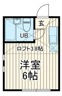ユナイト山手ラパスの瞳【2階】の間取り