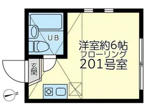 ユナイト山手リトレックの杜【201号室】の間取り