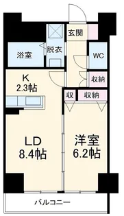プランドールナカムラ【5階】の間取り