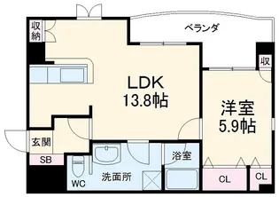 スプレンドールイルフィオーレ【2階】の間取り