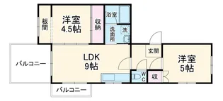 第2シャトーこがね【4階】の間取り