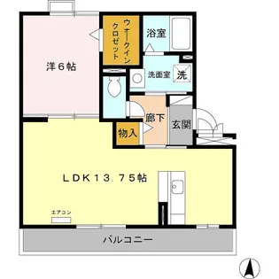 リバージュ A【2階】の間取り