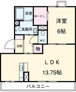 リバージュ A【301号室】の間取り