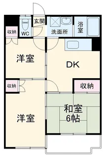 サンヒルズマンション【1階】の間取り