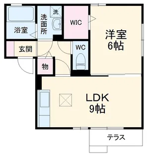 カラコレス【101号室】の間取り