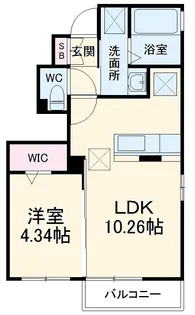 ルメルシィⅡ【101号室】の間取り