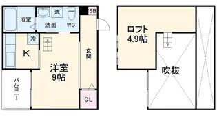 ベーセーベージェー【105号室】の間取り