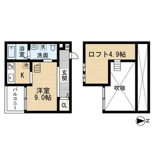 ベーセーベージェー【2階】の間取り