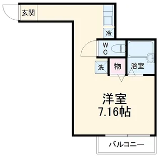 サンパレス大川Ⅱ【201号室】の間取り