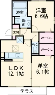 フェリーチェ【1階】の間取り