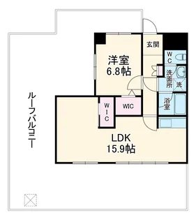 キャッスルメイ植田【502号室】の間取り