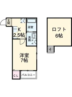 ネスト栄生【1階】の間取り