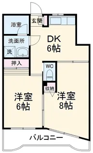 コモラード橋本Ⅱ【1階】の間取り