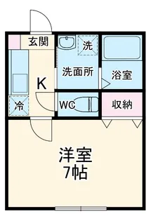 花見川区レジデンス【2階】の間取り