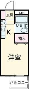 晴嵐マンション【5階】の間取り