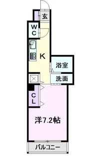 シティーパル本町(V)【2階】の間取り