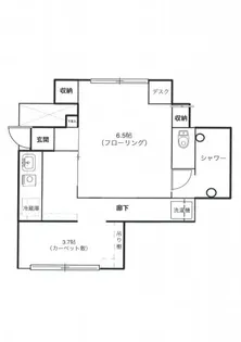 コーポ浜口 別館【1階】の間取り