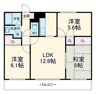 植田山ミルキーウェイ【202号室】の間取り