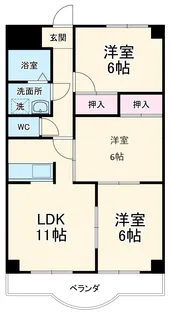 ソシエ 2001【202号室】の間取り