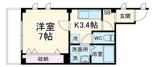 ルミエール港南台【2階】の間取り