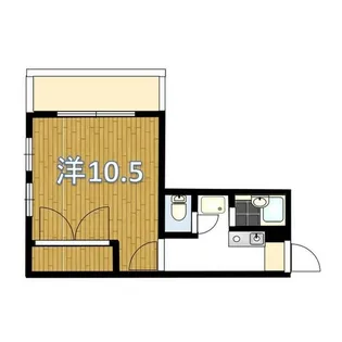パレス名四十一屋Ⅱ【2階】の間取り