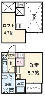 Casea(カセア)【2階】の間取り